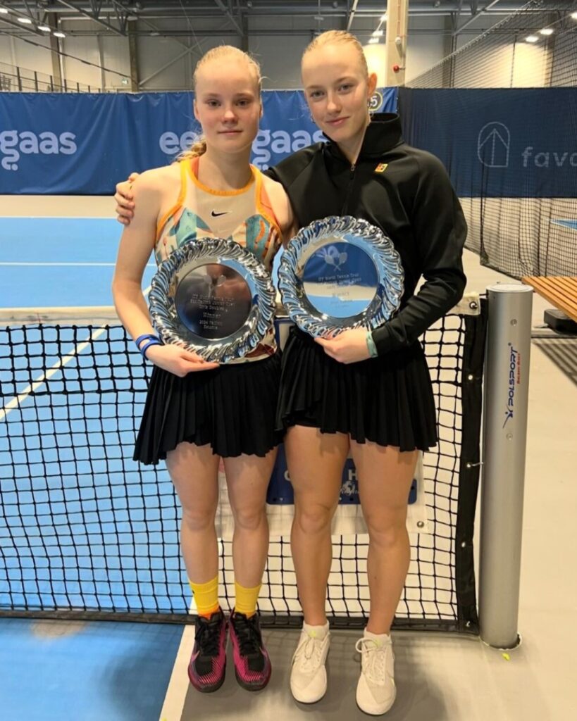 6th ITF Juniors by Tallink võitjad tüdrukute paarismängus Nora Adamson ja Marie-Johanna Lapimaa
